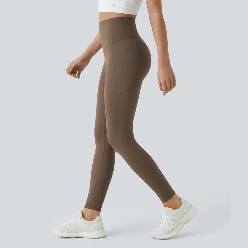 High-Waisted Tummy Control Ultrasculpt Leggings with Side Pockets