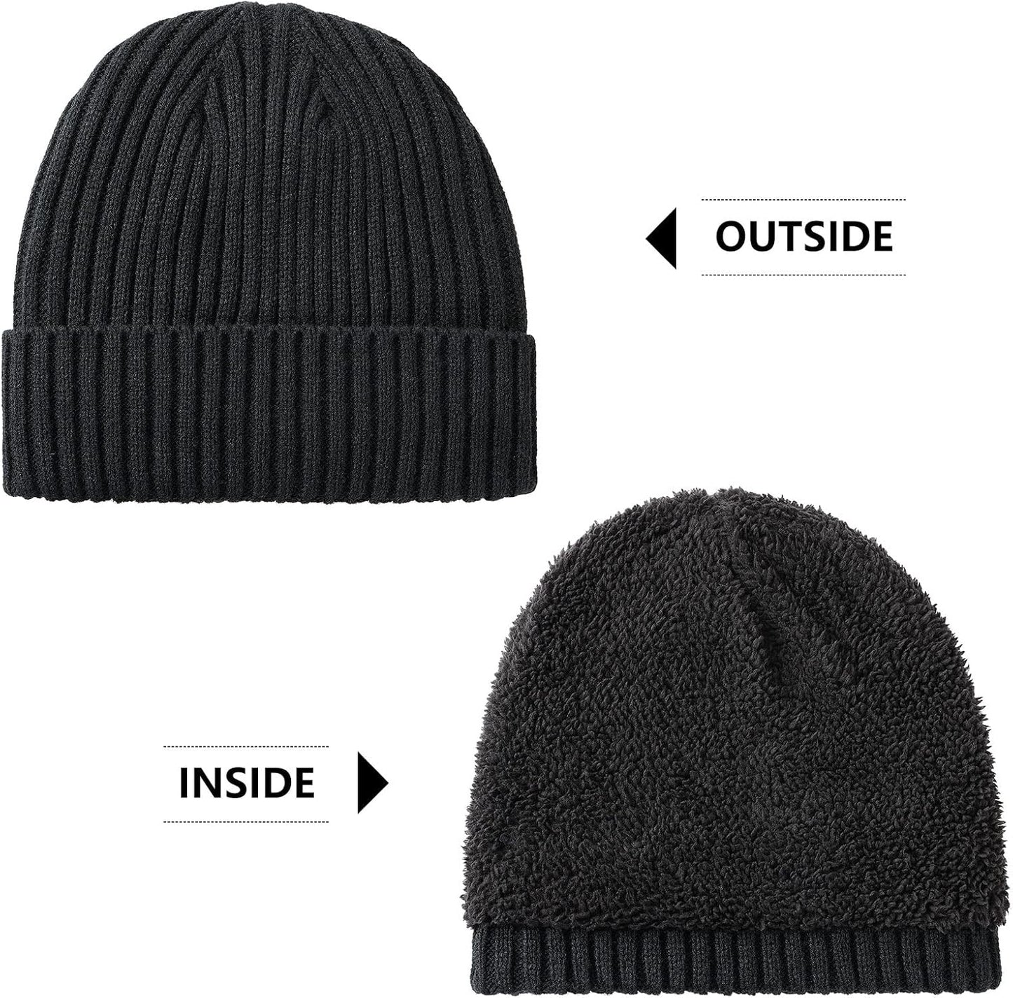 Ultimate Winter Beanie for Men & Women – Cozy Thermal Fleece Lined Knit Hat | Stylish Cuffed Stocking Cap for Cold Weather