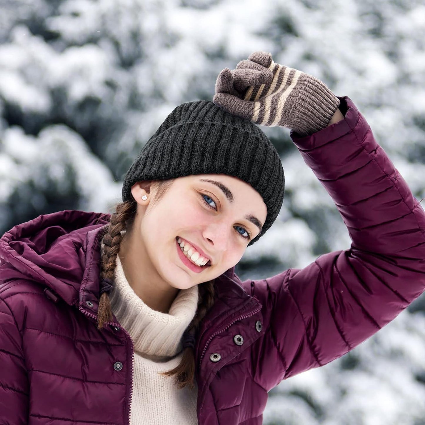 Ultimate Winter Beanie for Men & Women – Cozy Thermal Fleece Lined Knit Hat | Stylish Cuffed Stocking Cap for Cold Weather