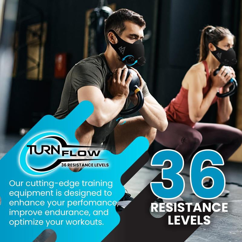 2.0 Turn Flow Resistance Mask - Elevate Your Fitness with High Altitude Training!