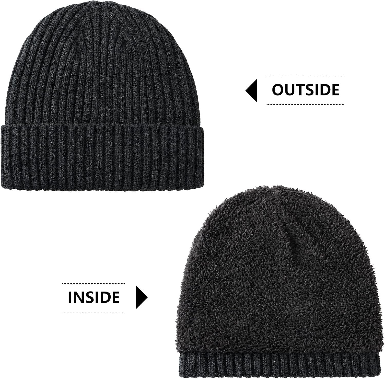 Ultimate Winter Beanie for Men & Women – Cozy Thermal Fleece Lined Knit Hat | Stylish Cuffed Stocking Cap for Cold Weather