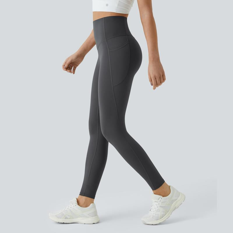 High-Waisted Tummy Control Ultrasculpt Leggings with Side Pockets