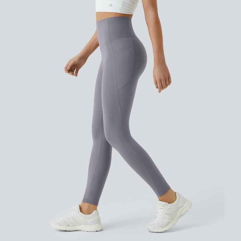 High-Waisted Tummy Control Ultrasculpt Leggings with Side Pockets