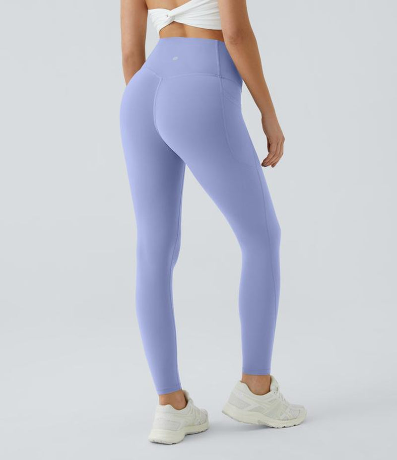 High-Waisted Tummy Control Ultrasculpt Leggings with Side Pockets