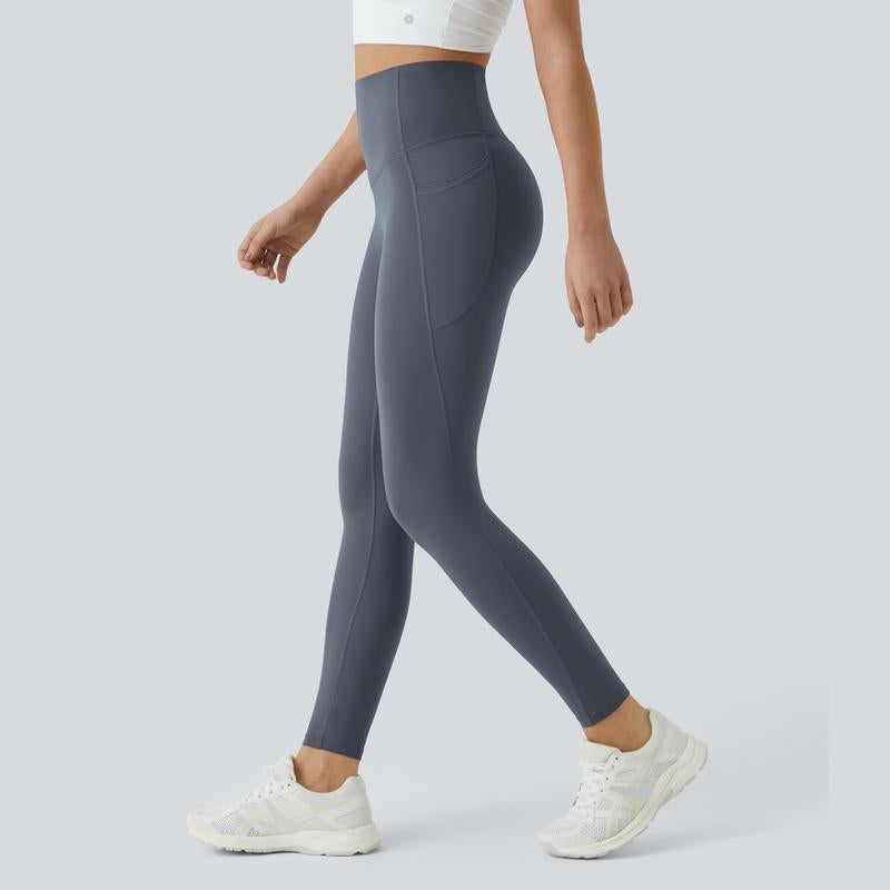 High-Waisted Tummy Control Ultrasculpt Leggings with Side Pockets