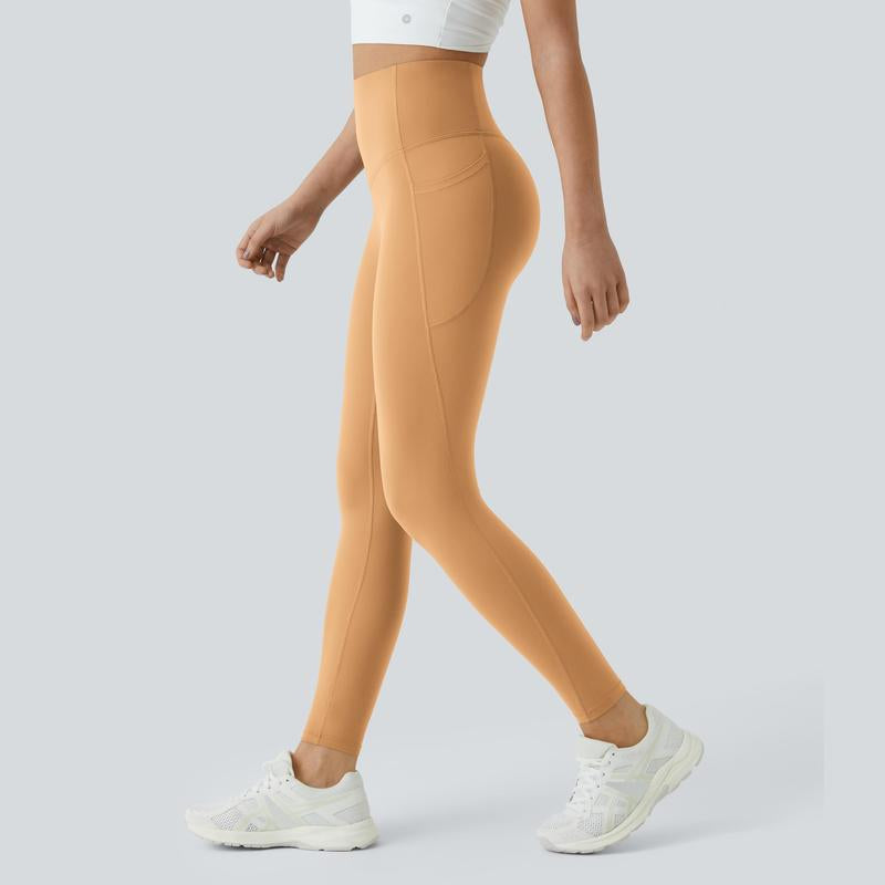 High-Waisted Tummy Control Ultrasculpt Leggings with Side Pockets