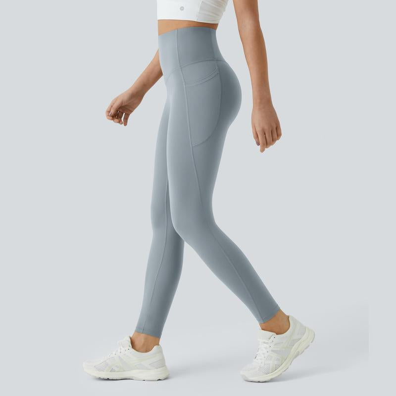 High-Waisted Tummy Control Ultrasculpt Leggings with Side Pockets