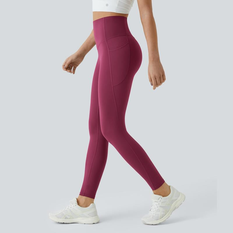 High-Waisted Tummy Control Ultrasculpt Leggings with Side Pockets