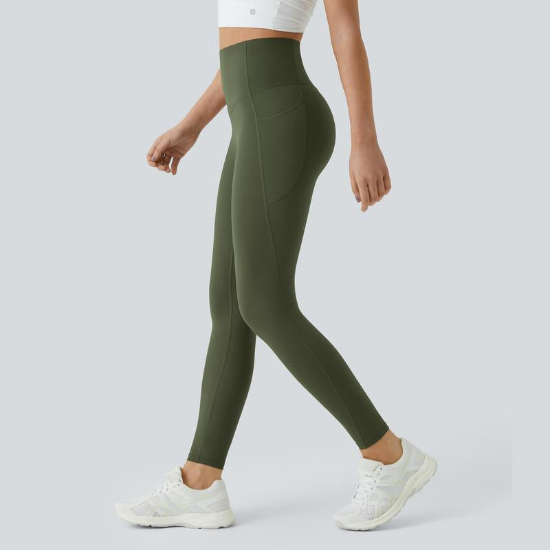 High-Waisted Tummy Control Ultrasculpt Leggings with Side Pockets