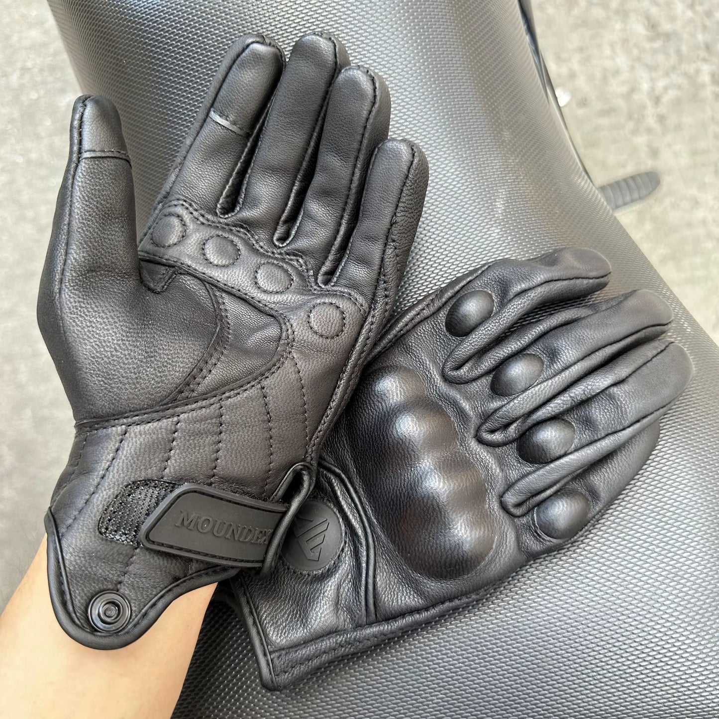 Premium Motorcycle Gloves for Men & Women - Leather Winter Cycling & ATV Protection (S-3XL)