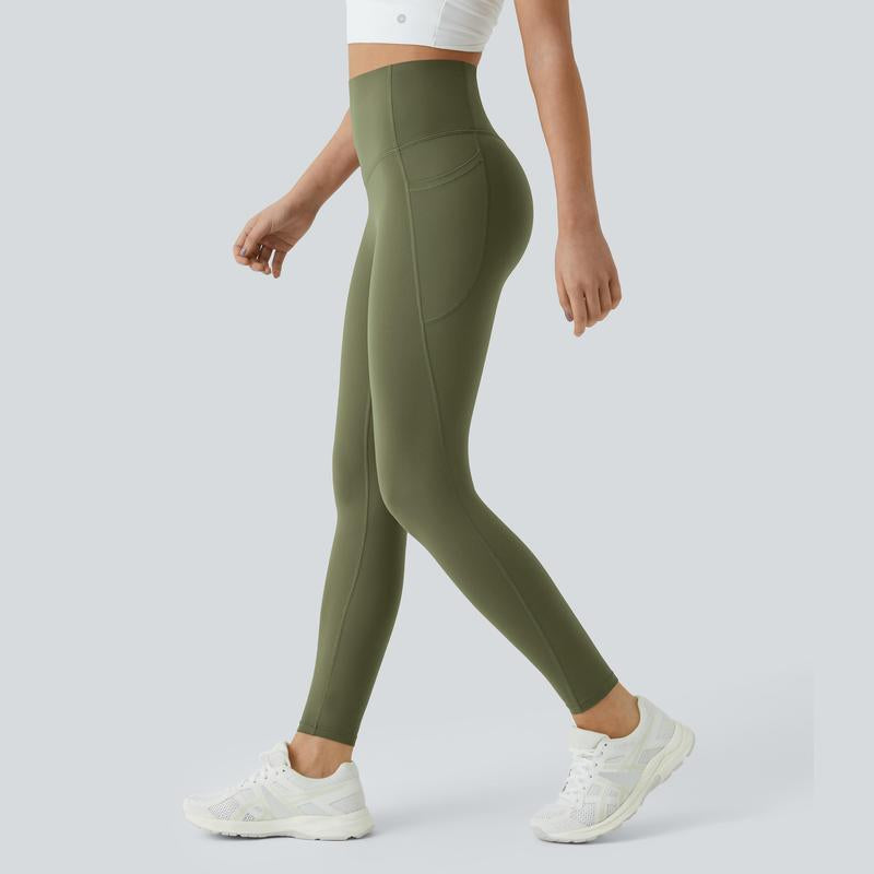 High-Waisted Tummy Control Ultrasculpt Leggings with Side Pockets