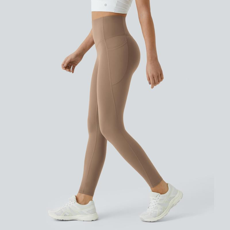 High-Waisted Tummy Control Ultrasculpt Leggings with Side Pockets