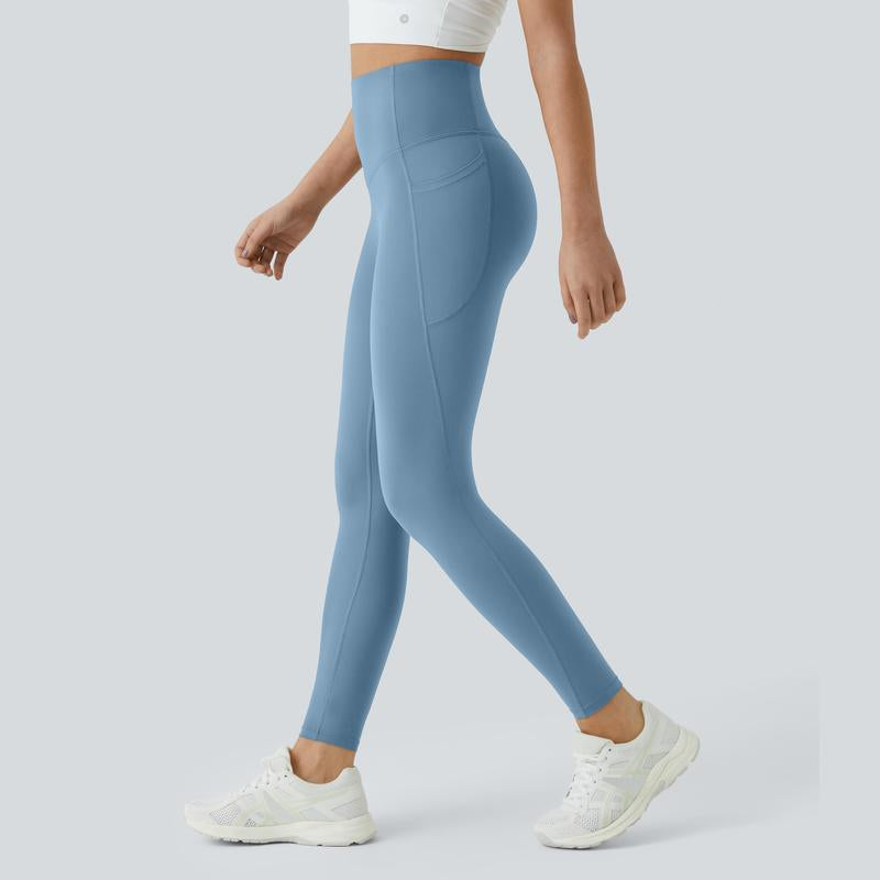 High-Waisted Tummy Control Ultrasculpt Leggings with Side Pockets