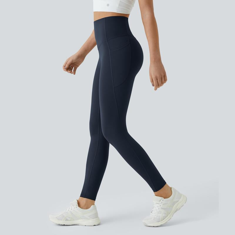 High-Waisted Tummy Control Ultrasculpt Leggings with Side Pockets