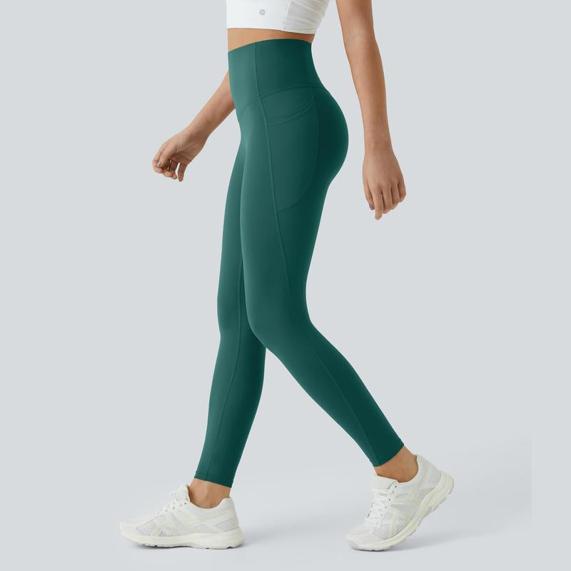 High-Waisted Tummy Control Ultrasculpt Leggings with Side Pockets