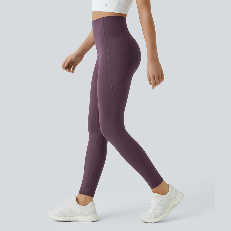 High-Waisted Tummy Control Ultrasculpt Leggings with Side Pockets