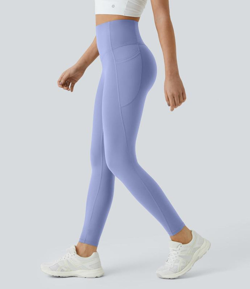 High-Waisted Tummy Control Ultrasculpt Leggings with Side Pockets